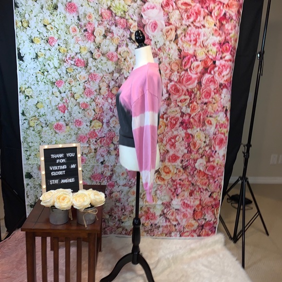 NA-KD Ombré pink to grey w/ white on sleeves - Picture 3 of 6